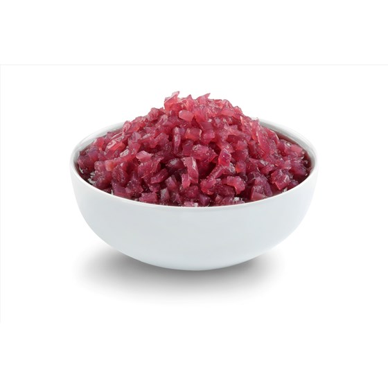 SYLTET RØDLØK TERNET 0,5 KG