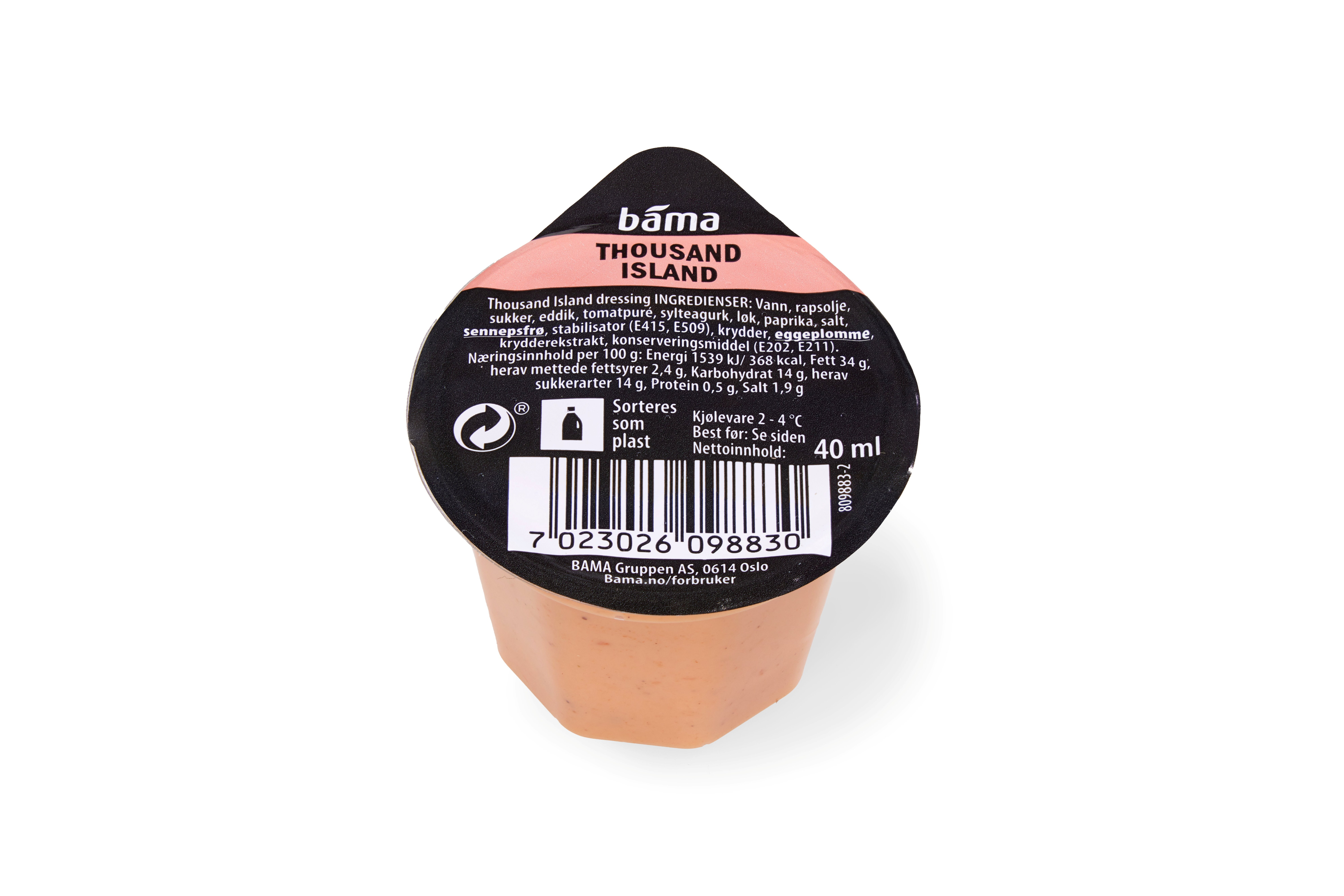 THOUSAND ISLAND DRESSING 40 ML/BE