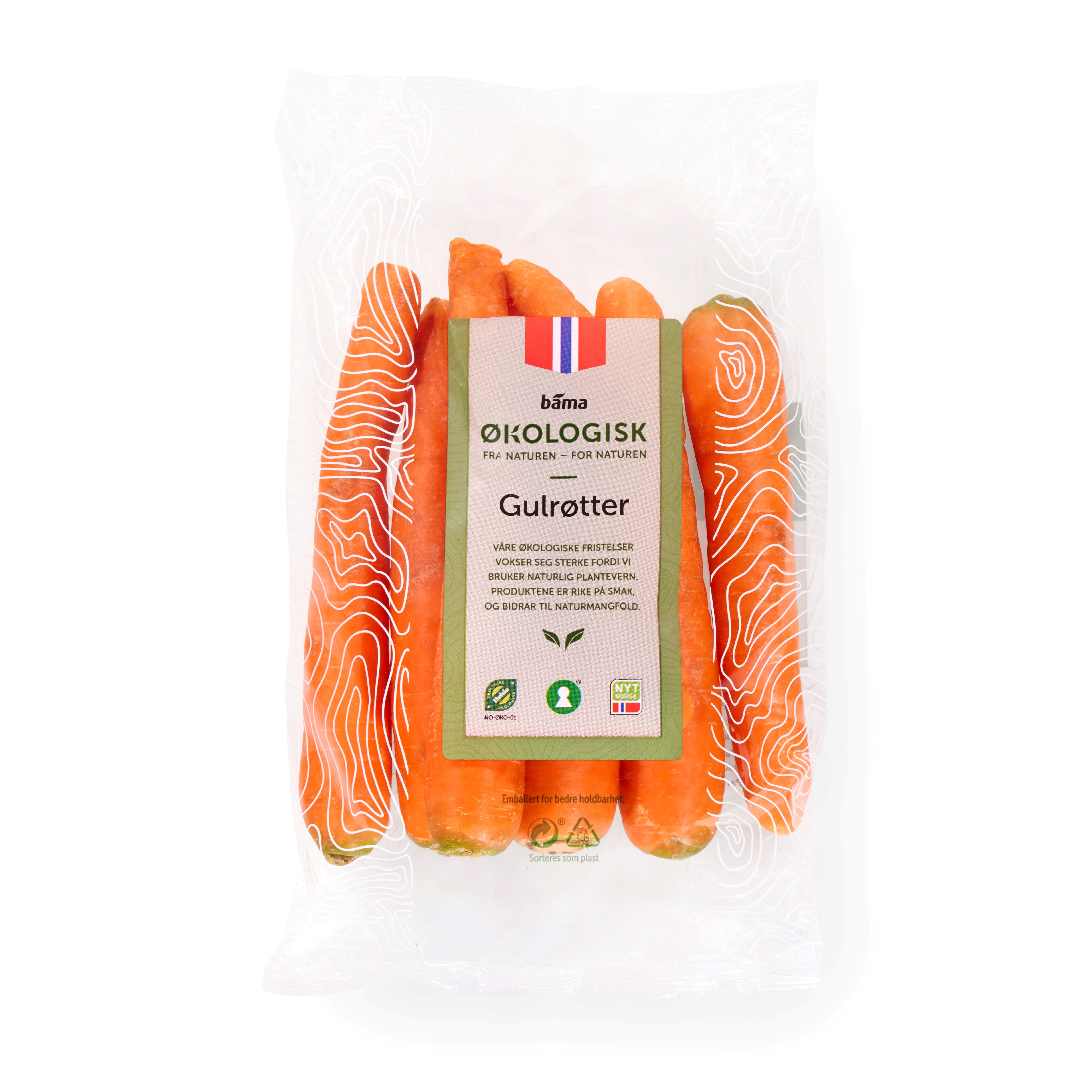 Gulrot økologisk 750 gram