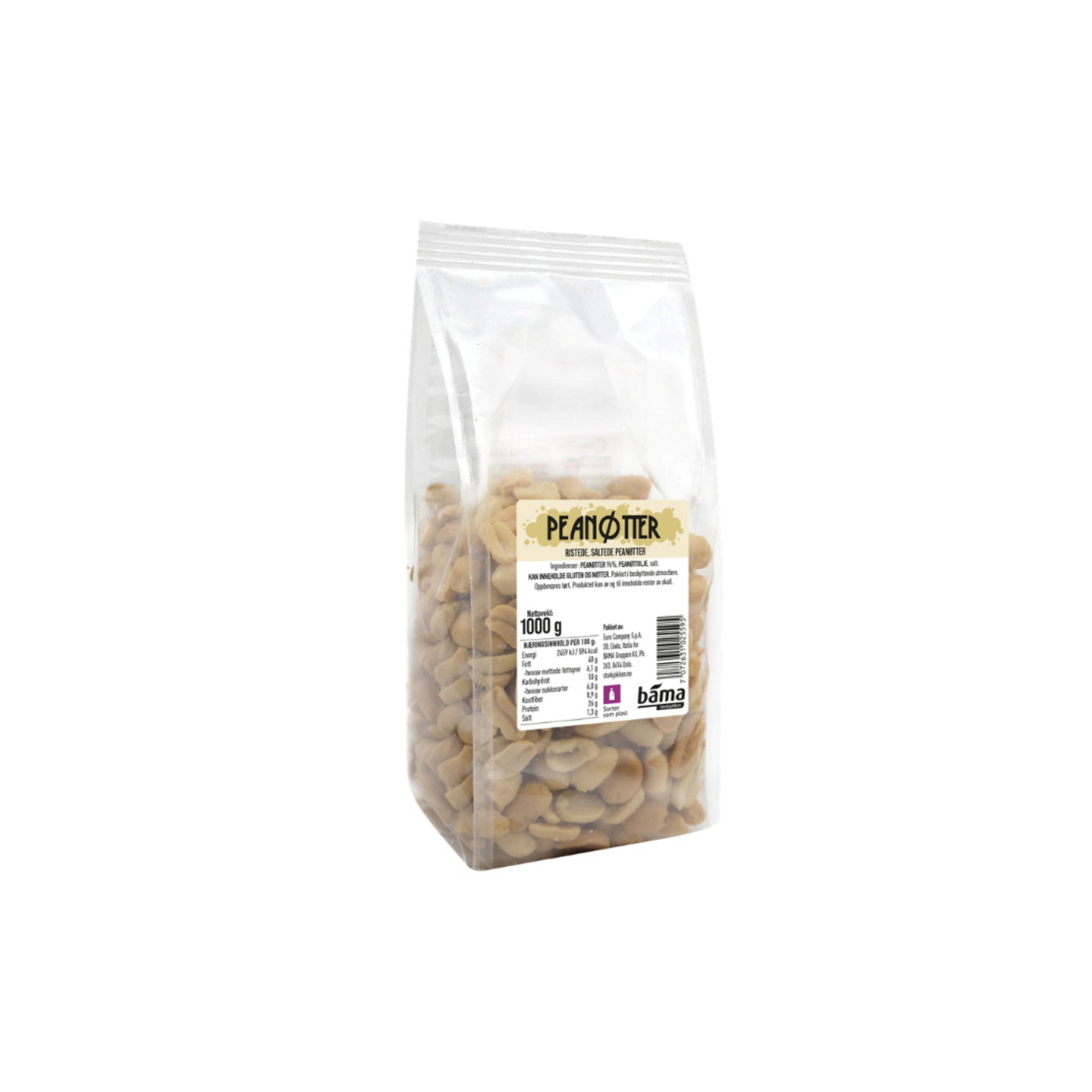 PEANØTTER SALTET 1 KG