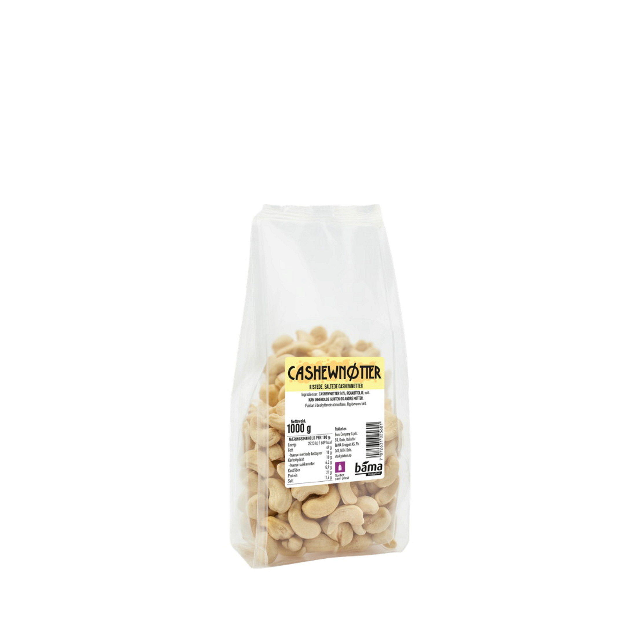 CASHEW RISTET/SALTET 1KG