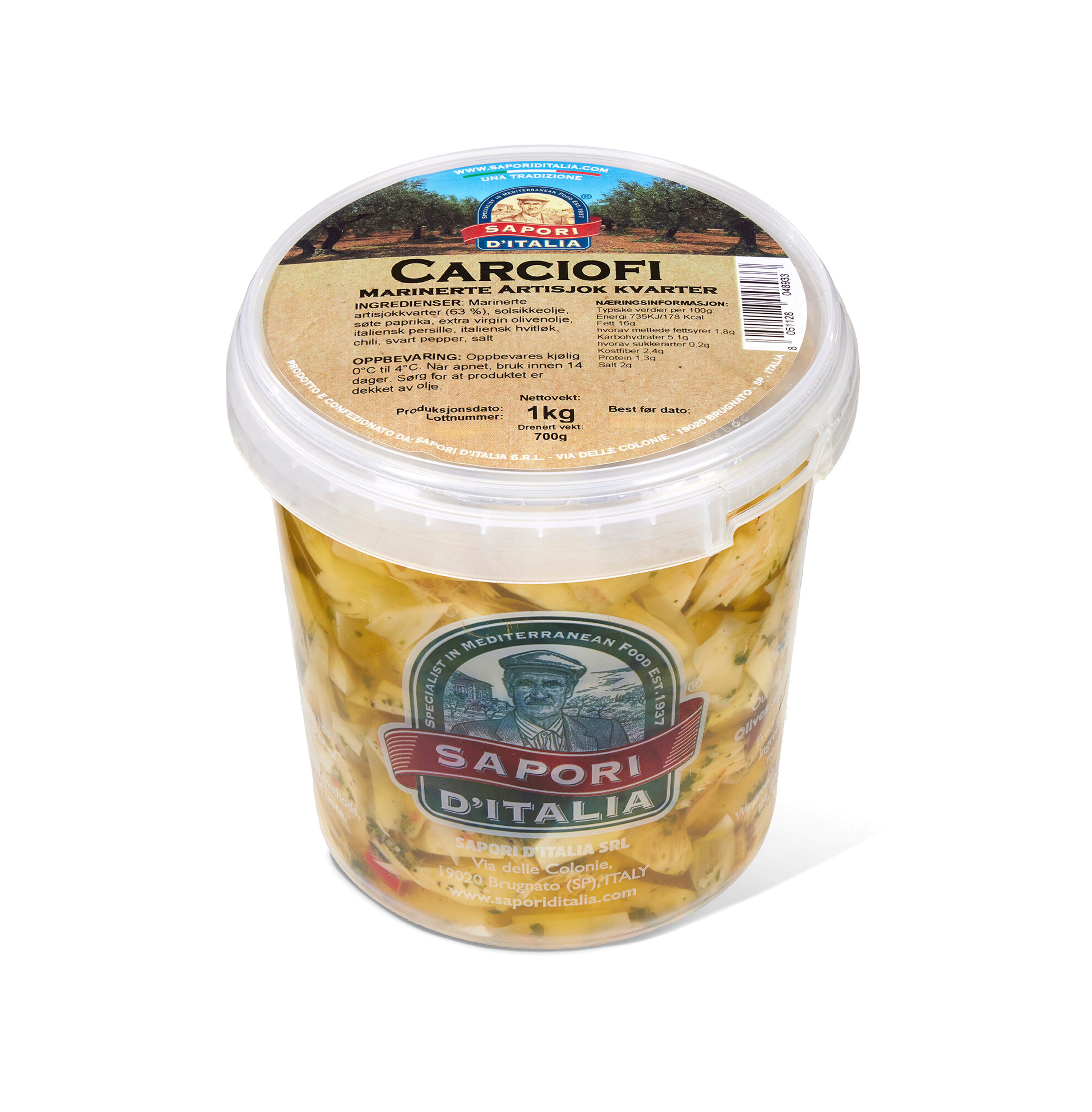 Marinert Artiskokk 1/4-del 1kg